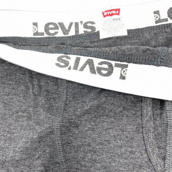 Levi’s 3 Pack Men’s Size Boxer Brief Cotton 0585 37453 White Black - Picture 6 of 8